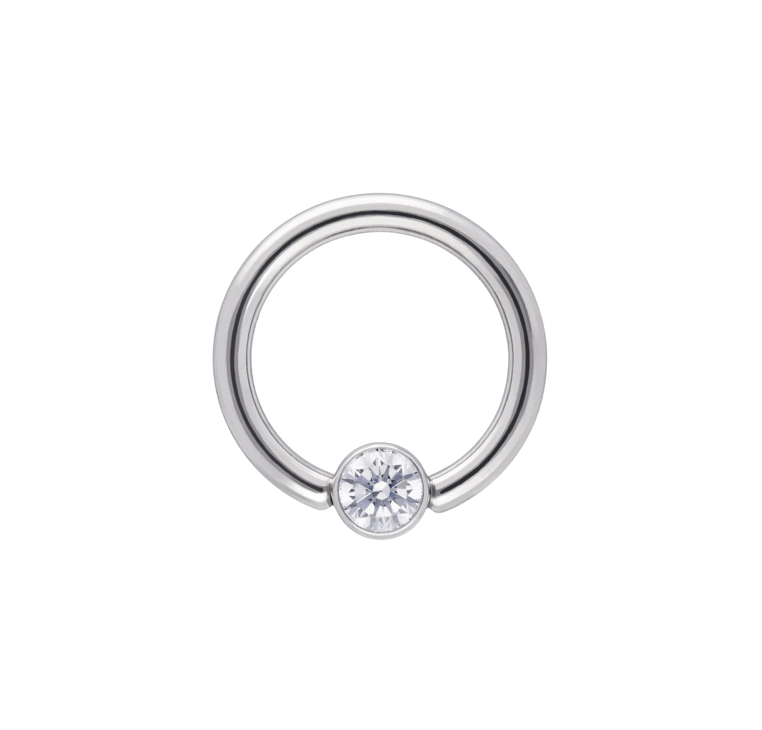 Cz Disc Captive Accessory implant grade titanium ASTM F-136 captive bead ring