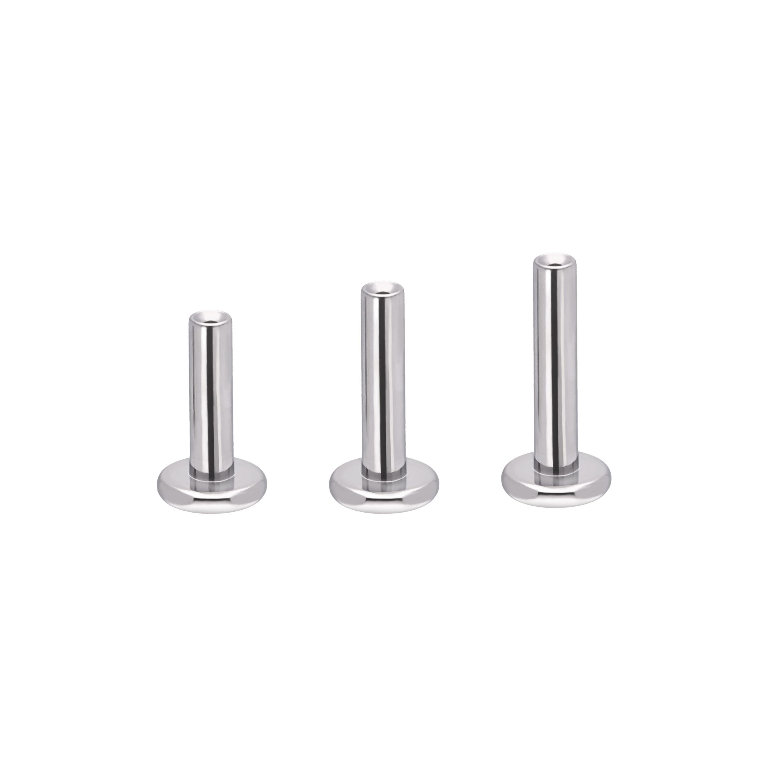 Labret Push Pin Post 14G implant grade titanium ASTM F-136 push pin labret post