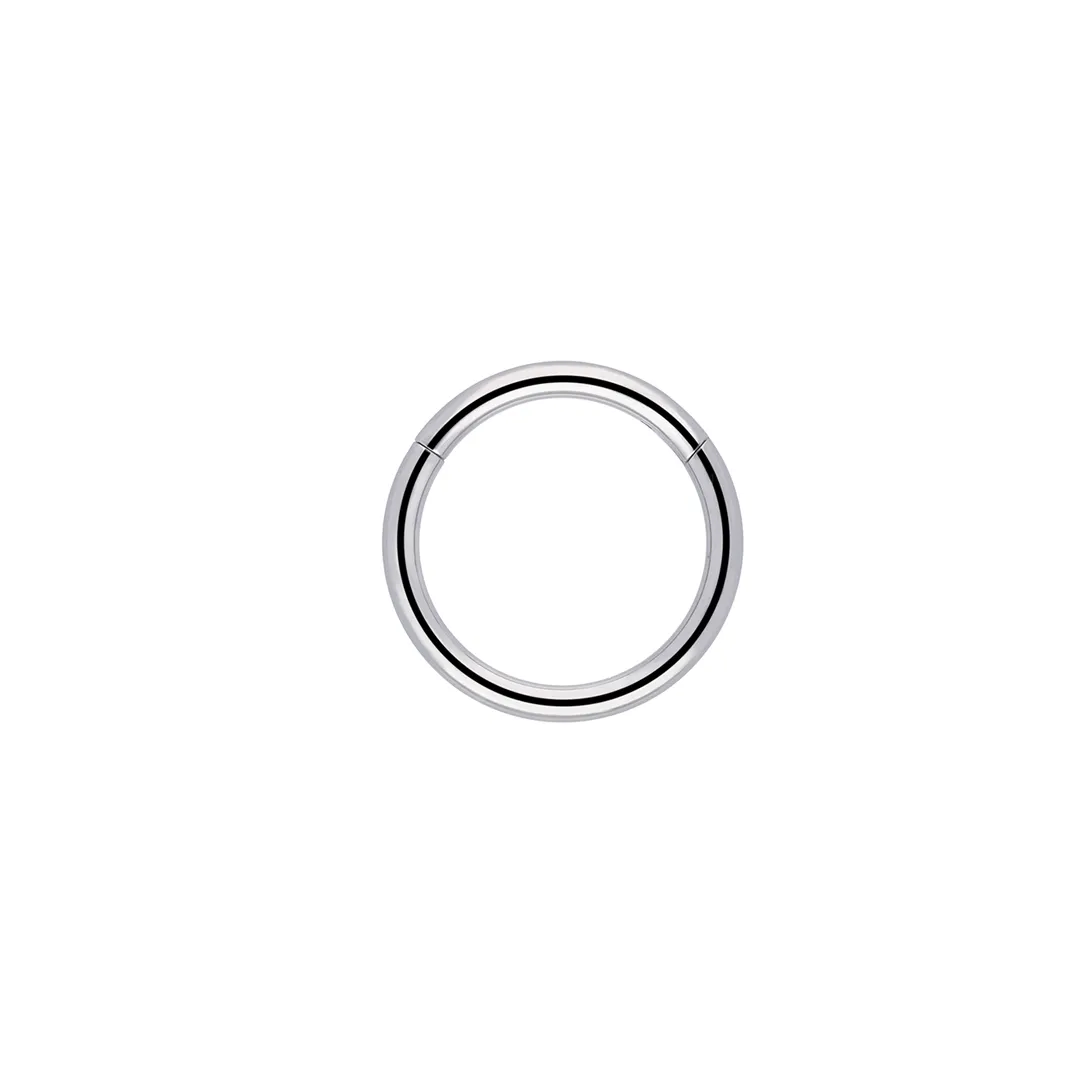 Hinged Ring 14G implant grade titanium ASTM F-136 hinged ring