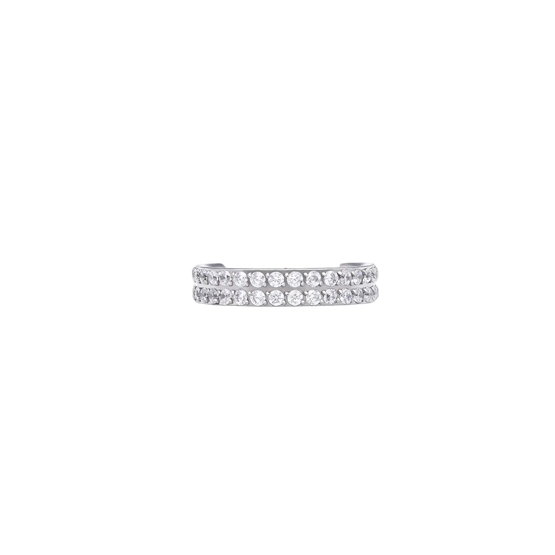 Double Cuff CZ implant grade titanium ASTM F-136 clicker ring
