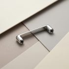 Surface titanium straight barbell, side view