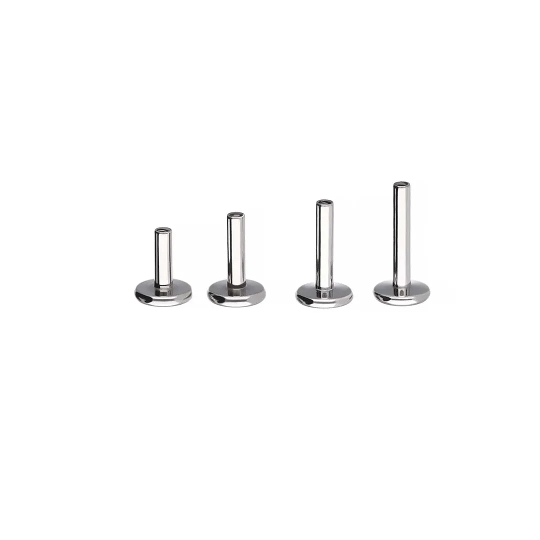 Labret Push Pin Post 16G implant grade titanium ASTM F-136 push pin labret post