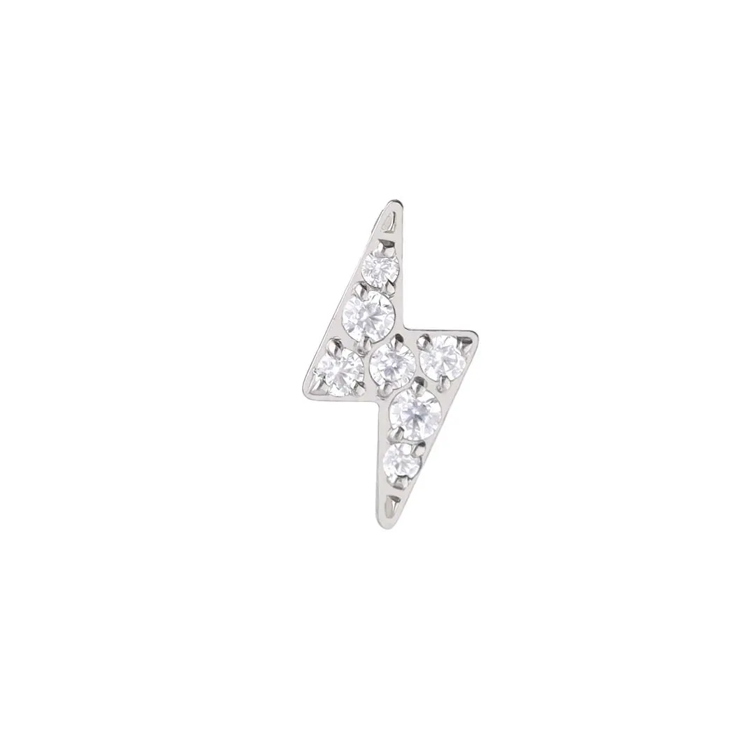 Small Lightning CZ implant grade titanium ASTM F-136 internally threaded top