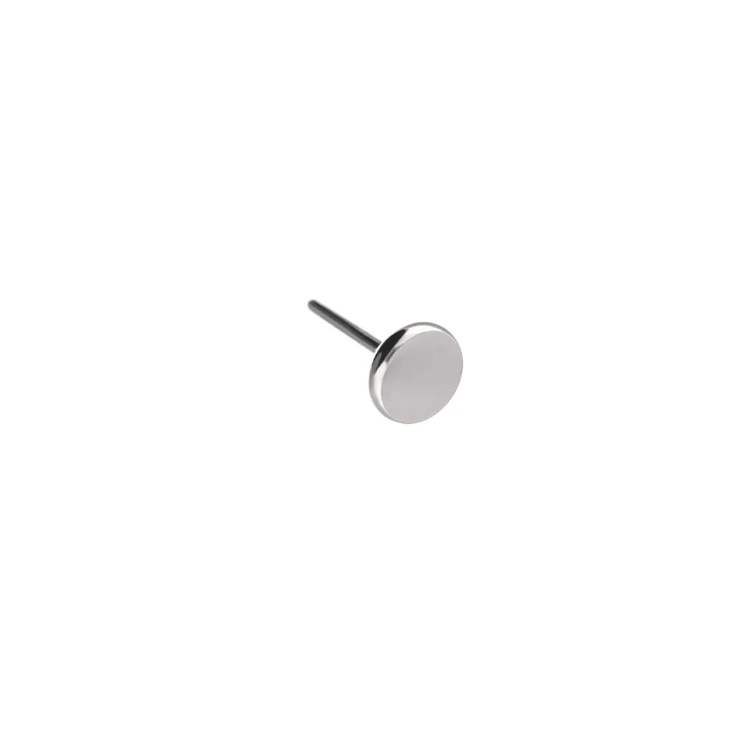 Push Pin Flat Disc implant grade titanium ASTM F-136 push pin labret post