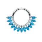 Maria Sapphire Blue clicker ring