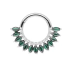 Maria Emerald Clicker Ring