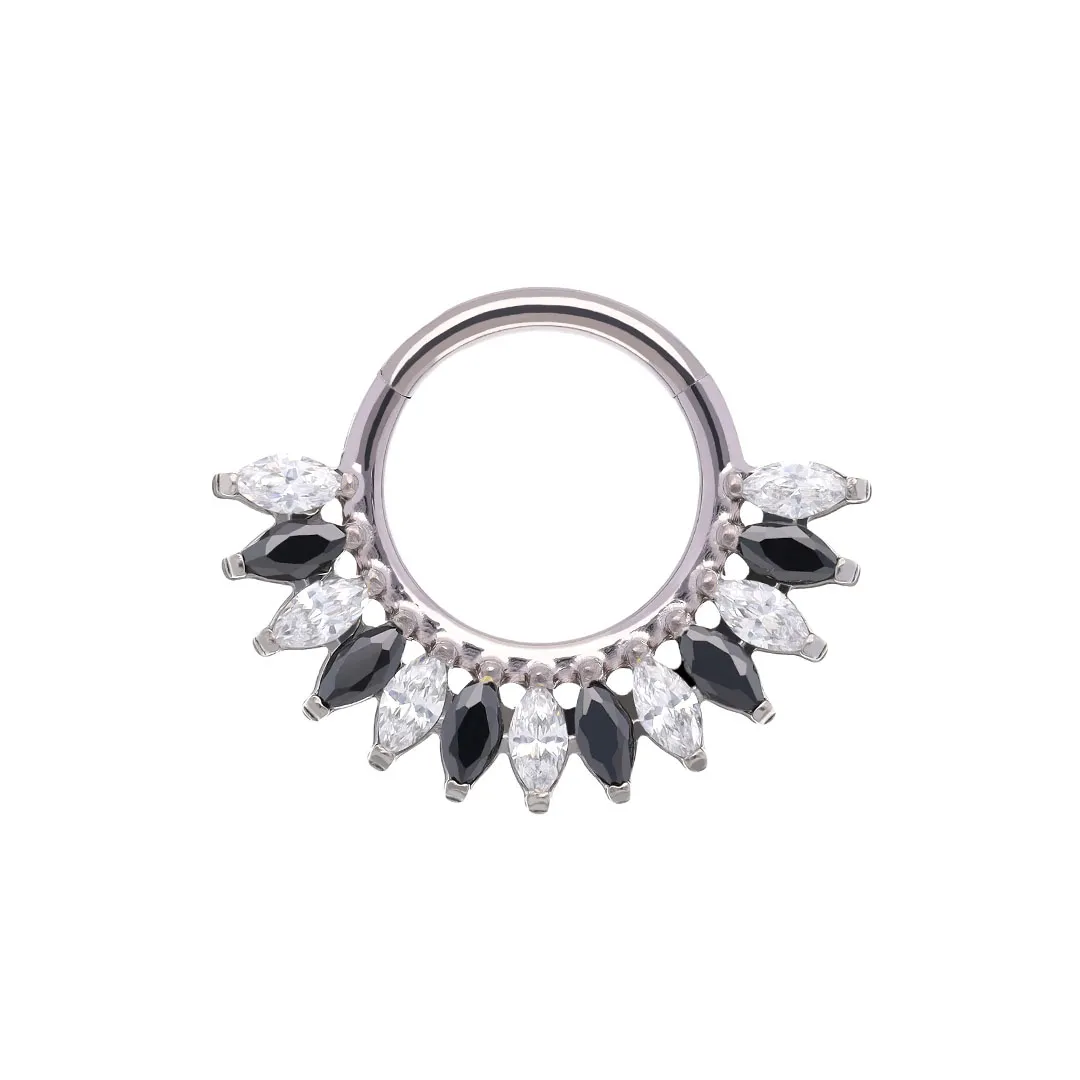 Maria Bicolor implant grade titanium ASTM F-136 clicker ring
