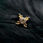 Alisea 4 Yellow Gold cluster