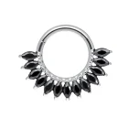 Maria Negro titanium clicker ring