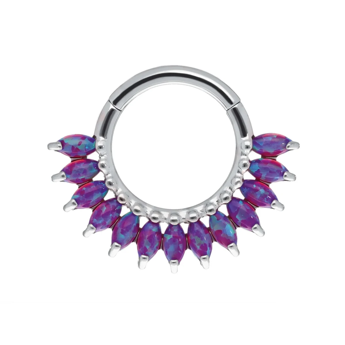 Anello a scatto Maria Purple Opal