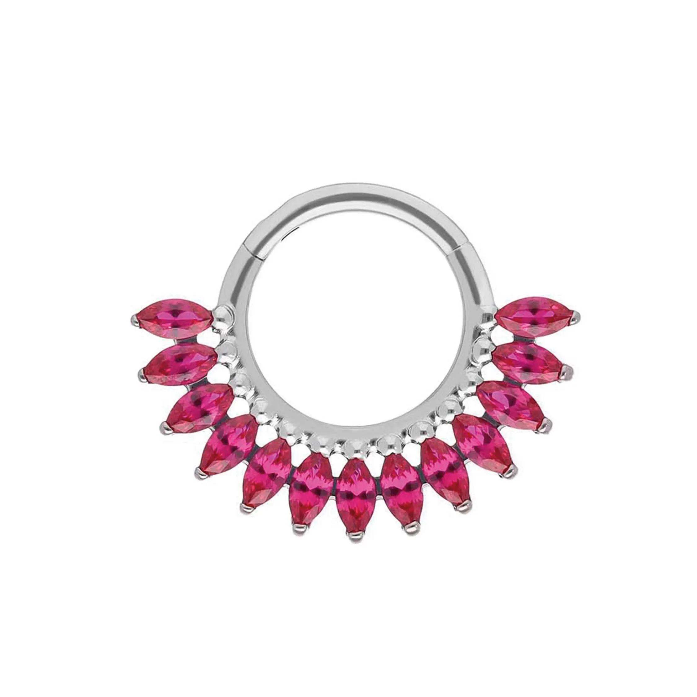 Maria Laboratory Ruby implant grade titanium ASTM F-136 clicker ring