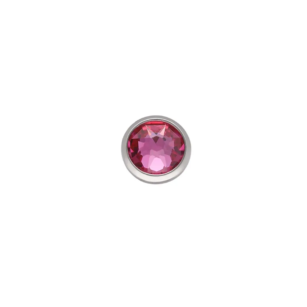 Dermal Top SW Crystal Rose titanium F-136 internally threaded dermal top
