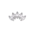 Marquise 5 Moissanite bijela