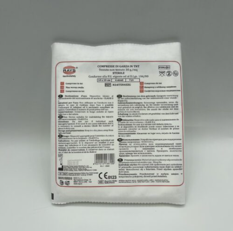 Gasa TNT estéril 7,5×7,5 cm